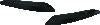Kuryakyn Windshield Side Trims Gloss Black
