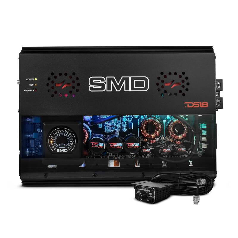 DS18 Steave Meade Colab 1-Channel Amp Class D 3000/1ohm 2200/2ohm 1300/4ohm Watts LED Lights