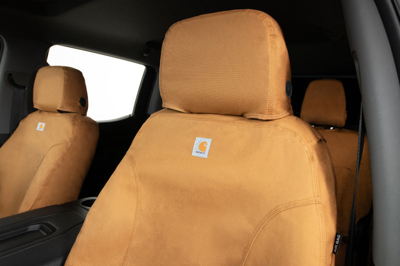 Covercraft 10-12 Dodge Ram Carhartt SeatSaver Custom Front Row Seat Covers - Brown