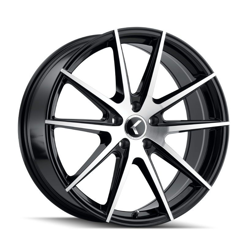 Kraze KR193 Turismo 17x8 / 5x108 BP / 38mm Offset / 63.5mm Hub Gloss Black Wheel