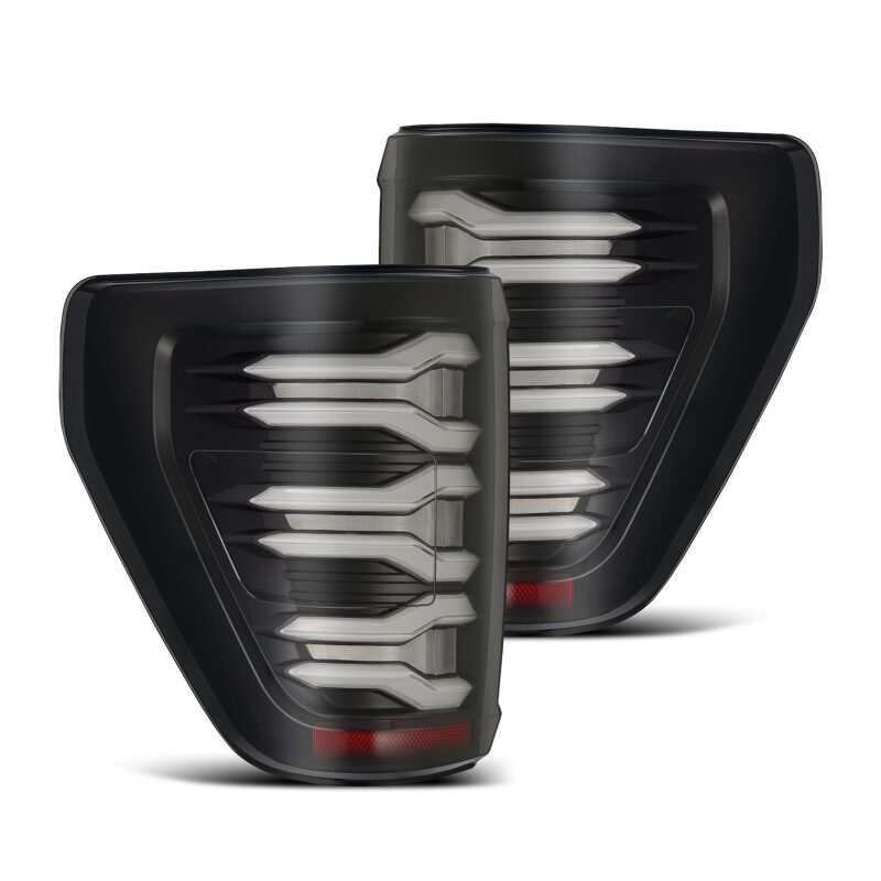 AlphaRex 21-22 Ford F-150 LUXX LED Taillights Black/Red