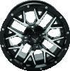 QuadBoss Barbwire 14X7 - 5+2 - 4/110 - Black Machined