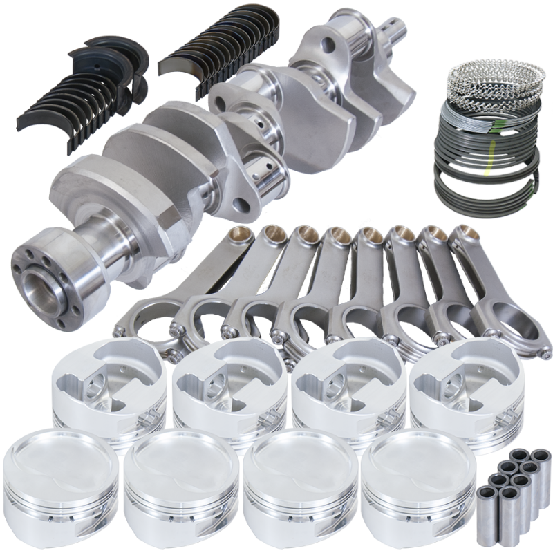 Eagle Chevy 350 1Pc 3.750in Crank 6.000in H-Beam -28cc 4.030in Pistons Rotating Assembly