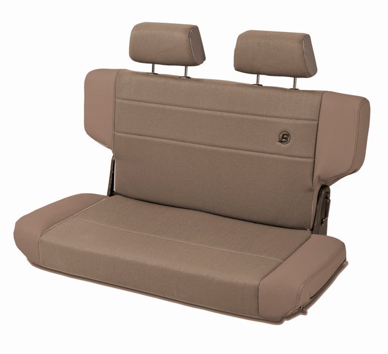 Bestop N-Tumble Seat - 97-06 Jeep Wrangler TJ Rear Trailmax Ii Fold (Center Fabric Insert Spice)