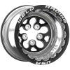 Weld Alpha-1 Pro 15X14 / 5X4.75 BP / 1 BS / -165 Offset - Black CTR Black MT Wheel DBL