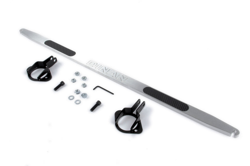 Dinan 99-06 BMW 323i/325i/328i/330i/M3 (E46) Brushed Alum. w/Carbon Inlays Shock Tower Brace - Rear