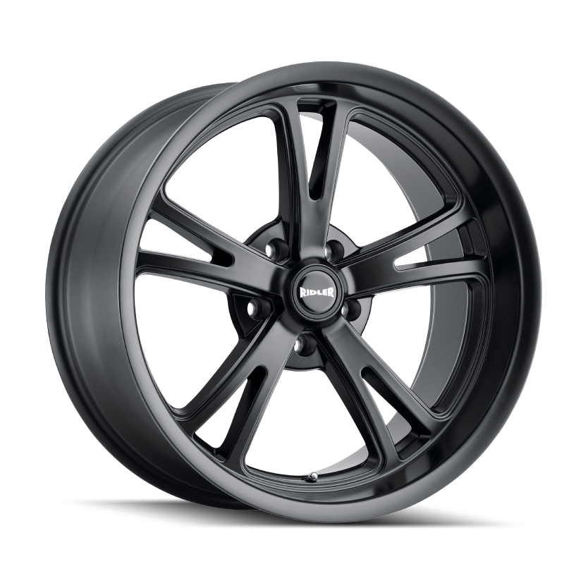 Ridler 606 20x9 / 5x115 BP / 18mm Offset / 72.62mm Hub Matte Black Wheel