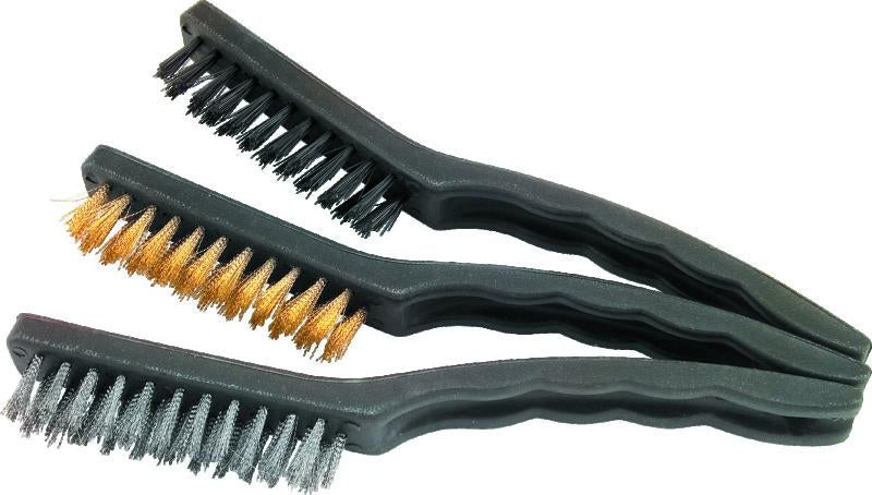BikeMaster 3-pc Nylon/Wire Brush Set