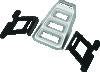 Kuryakyn Dillinger Luggage Rack Silver