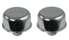 Moroso Valve Cover Breather - 1.22in Diameter - One Piece Push-In Type - Chrome Plated - 2 Pack