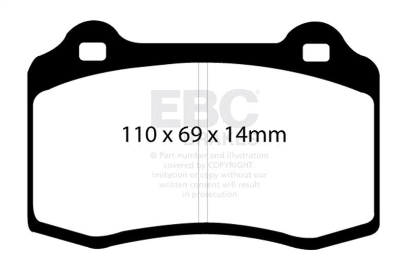 EBC Racing 04-08 Ferrari 430 4.3L SR-11 Sintered Race Front Brake Pads