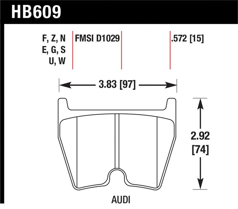 Hawk 08-15 Audi R8 DTC-70 Race Front Brake Pads
