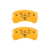 MGP Rear set 2 Caliper Covers Engraved Rear 2015/Bar & Pony Yellow finish black ch