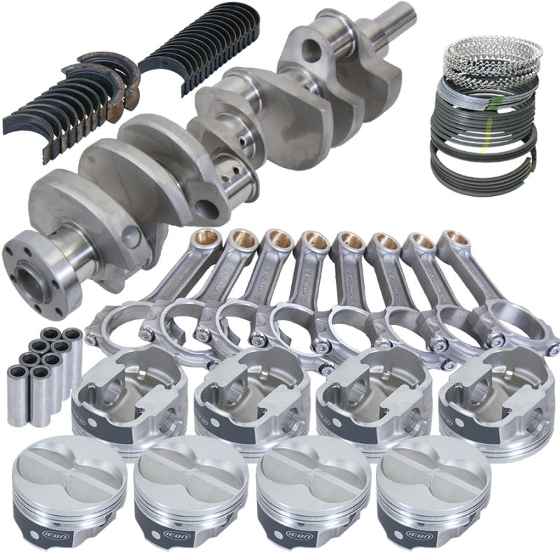 Eagle Ford 289/302 3.400in Crank 5.400in I-Beam Rod -11cc Flat Top 4.030in Pistons Rotating Assembly