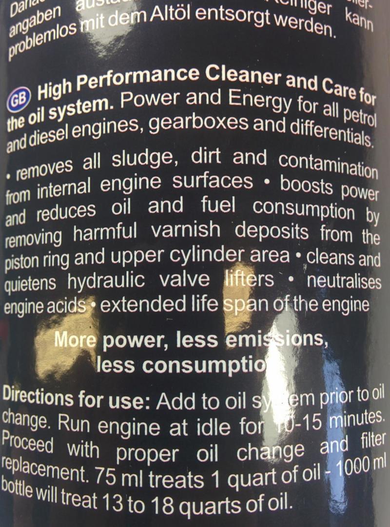 DDP High Performance Oil System Cleaner/Decarbonizer