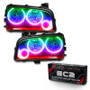 Oracle 05-10 Dodge Charger SMD HL (Non-HID) - Triple Halo - ColorSHIFT w/ BC1 Controller