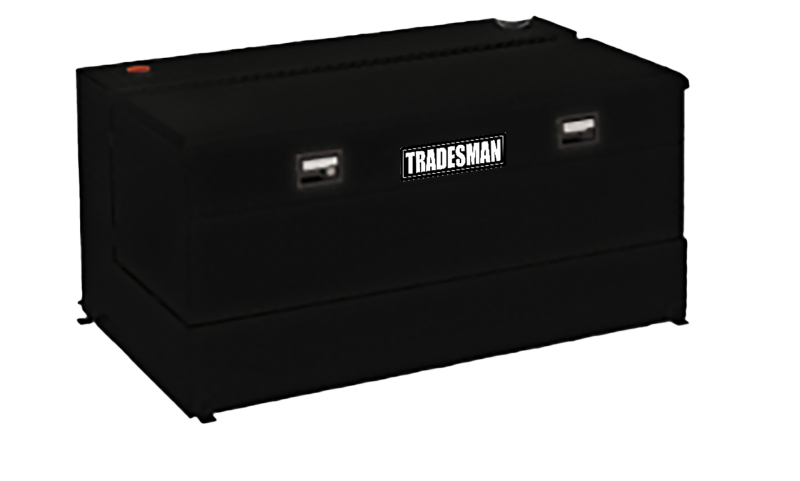 Tradesman Steel L-Shape Liquid Storage Tank Combo (48in. / 80 Gallon Capacity) - Black