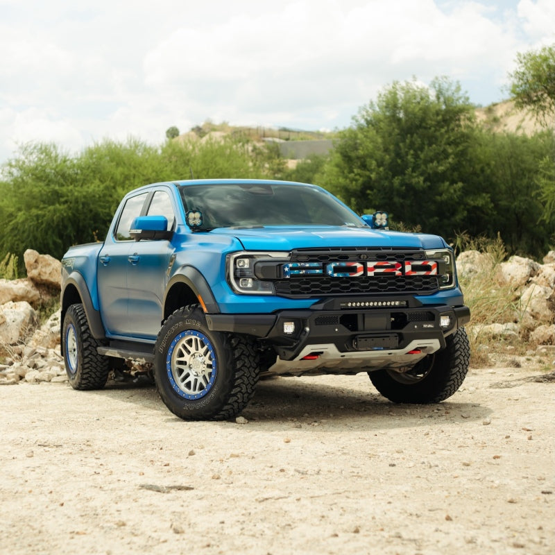 RIVAL 24-26 Ford Ranger Raptor Front Aluminum Bumper w/Winch Mount and Recovery Points