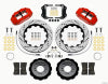 Wilwood Narrow Superlite 6R Front Hat Kit 14.00in Drill Red 2013-Up Ford Focus ST w/ Lines