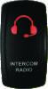 DragonFire Racing Lighted Switch Int/Rad On/Off Red Led