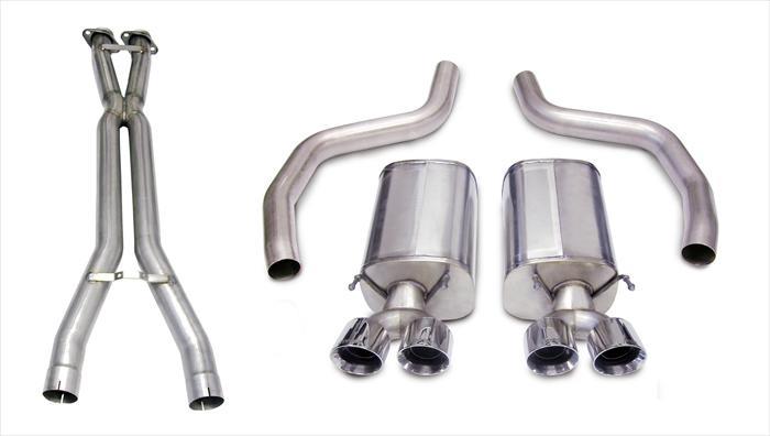 Corsa 06-11 Chevrolet Corvette C6 Z06/ZR1 Sport Cat-Back Dual Rear Exit w/ Twin 4.0in Black Tips
