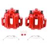 Power Stop 2006 BMW 330i Rear Red Calipers w/Brackets - Pair