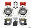 Wilwood Forged Dynalite P/S Park Brake Kit Drilled Red Mopar/Dana 2.50in Off w/Snap Ring Bearing