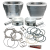 S&S Cycle 99-16 BT Replacement 3-7/8in Bore Cylinder & Piston Kit For S&S 106in Stroker Kit - Silver