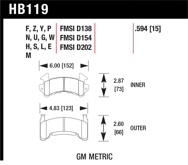 Hawk HP+ Street Brake Pads