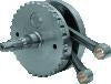S&S Cycle 00-06 BT 4in Stroke Flywheel Assembly w/ Sprocket Shaft Bearing Race