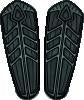 Kuryakyn Spear Driver Floorboard Inserts Satin Black