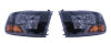 Raxiom 09-18 Dodge RAM 1500/2500/3500 Euro Style Headlights w/ Single Bulb- Blk Housing (Clear Lens)
