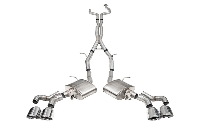 Corsa 22-25 Cadillac CT5 V Blackwing 3in. Cat-Back w/ Active Exhaust - Dbl X-Pipe - Twin 4.5in. Tips