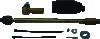 QuadBoss 20-21 Kawasaki KRX1000 Teryx Steering Rack Tie Rod Assembly Kit - Left Inner & Outer