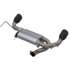 QTP 2007-2018 Jeep Wrangler JK QTP Screamer Axle Back Black Tips