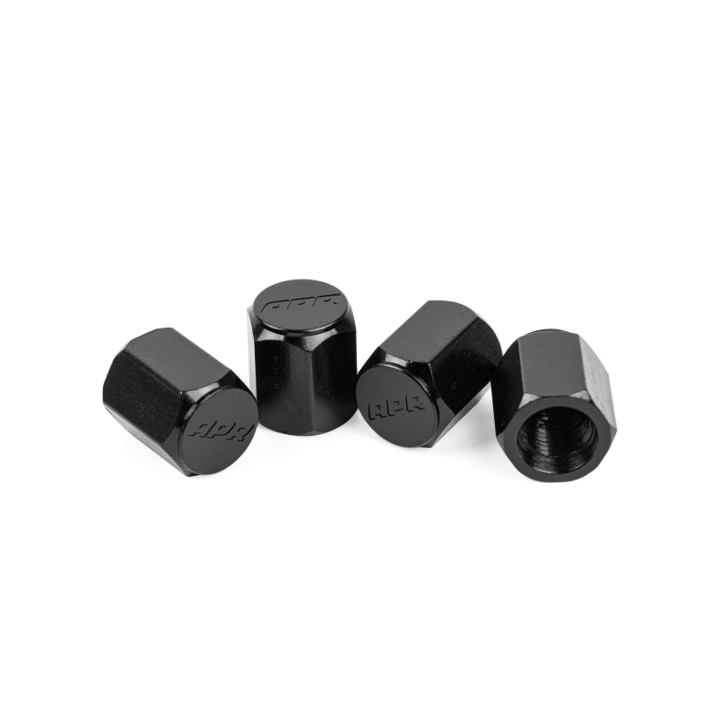 APR Valve Stem Caps - Gloss Black (Set of 4)