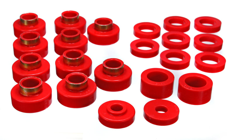 Energy Suspension CJ5-7 Body Mounts - Red