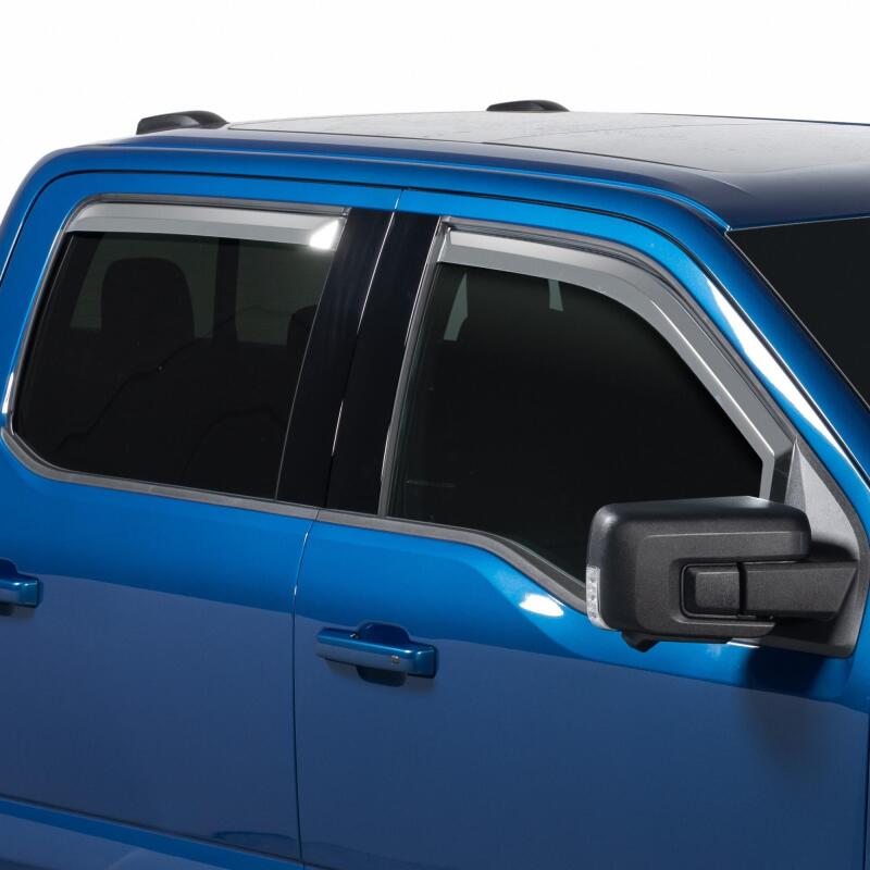 Putco 2021 Ford F-150 Super Crew Element Chrome Window Visors (Set of 4)