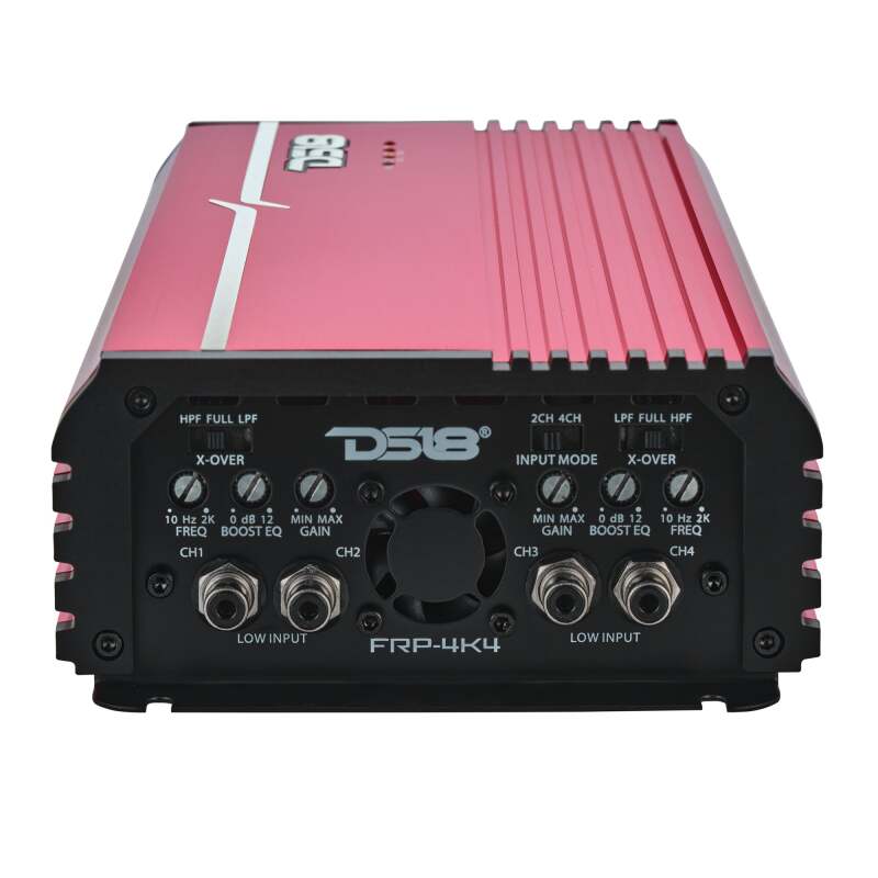 DS18 4-Channel Class-D Amp Stereo Full-Range 4 x 400 W RMS at4 ohm- Red