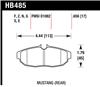 Hawk 2011-2012 Ford Mustang 5.0L Perf. 5.0 (w/Brembo Brakes) High Perf. Street 5.0 Rear Brake Pads