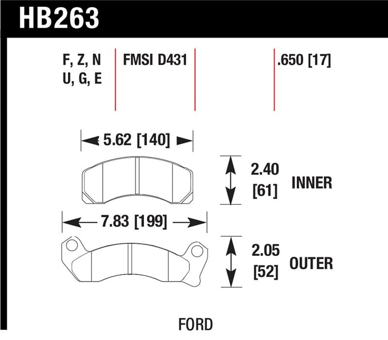 Hawk HP+ Street Brake Pads