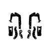 Skyjacker Jeep Wrangler JL Gladiator JT Front Coil-Over Shock Brackets
