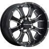 Raceline A77 Mamba 12x7in / 4x136.5 BP / -47mm Offset / 110.2mm Bore - Black & Machined Wheel