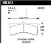 Hawk AP Racing 6 - Sierra/JFZ - Wilwood DTC-60 Race Brake Pads