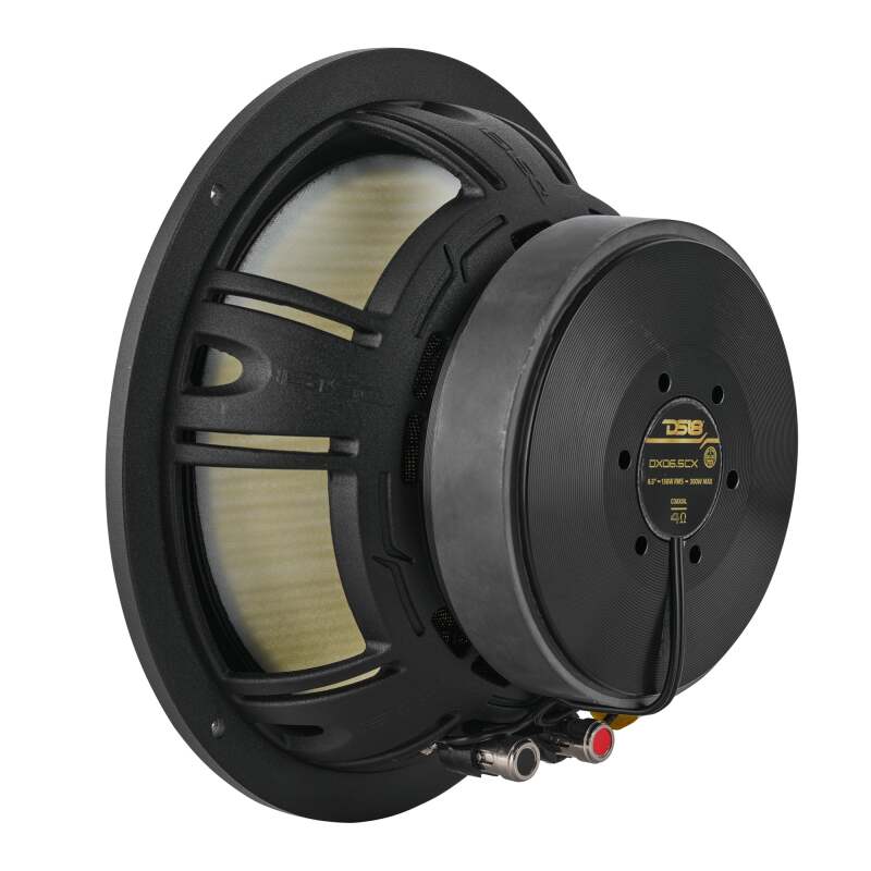 DS18 Deluxe Quality 6.5in Coaxial 150 Watts RMS 4 ohm Yellow Straw + Composite Foam Cone