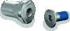 Kuryakyn Replacement Tapered Peg Mount With Screw Chrome