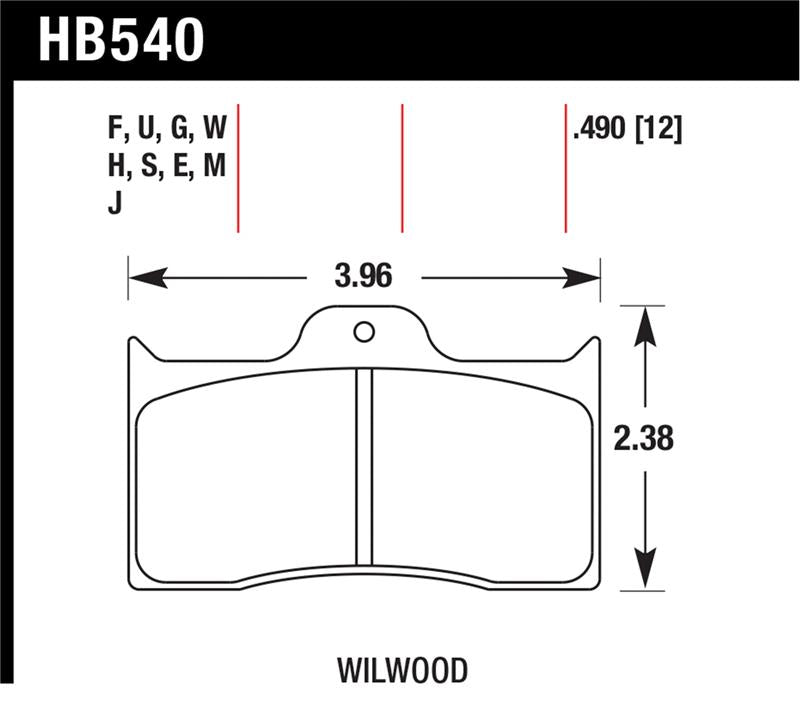 Hawk Wilwood DTC-60 Brake Pads