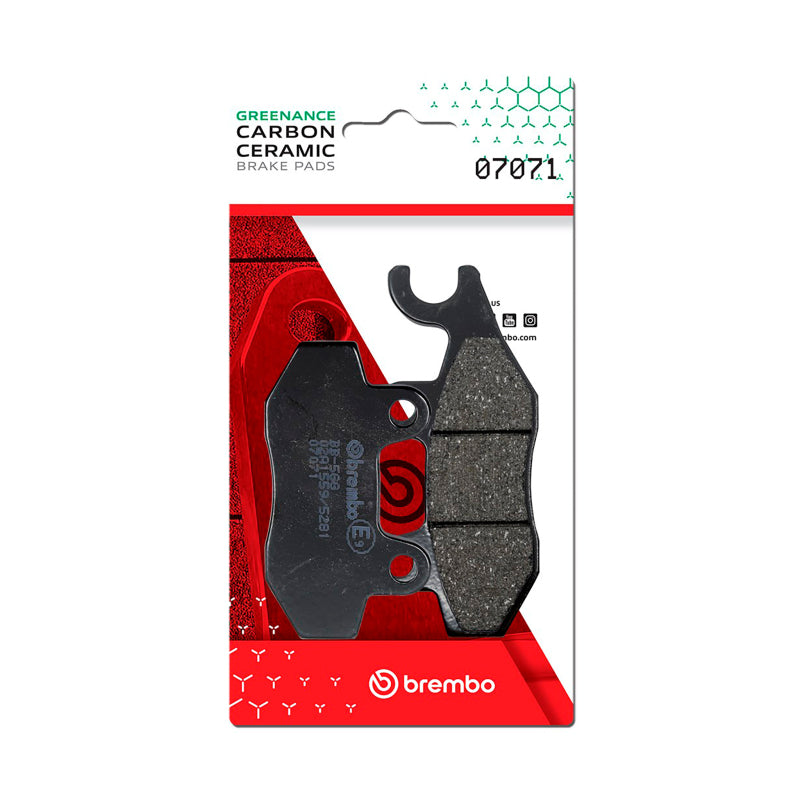 Brembo Piaggio Beverly/Suzuki An Burgman/Suzuki Uh/Yamaha Tzr Carbon Ceramic Brake Pad - Rear