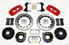 Wilwood AERO4 Rear P-Brake Kit 14.00in Drilled Red Big Ford Old Style 2.36in Offset