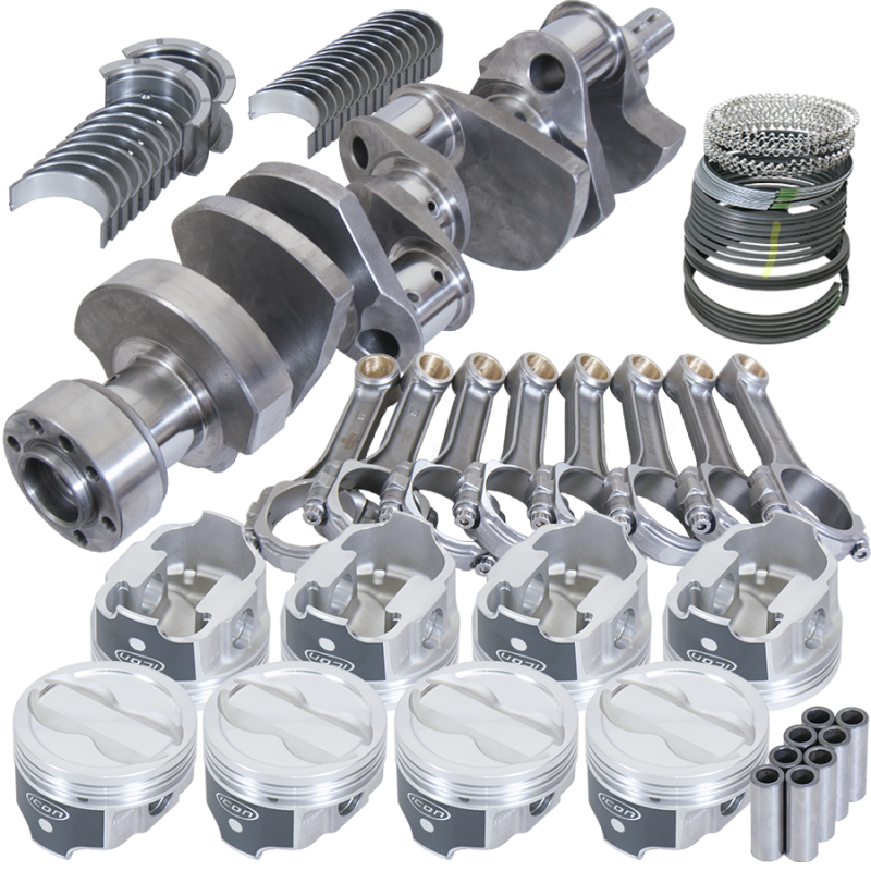 Eagle Chevy LT1350 1Pc 3.750in Crank 5.700in I-Beam Rods -18cc 4.000in Pistons Rotating Assembly